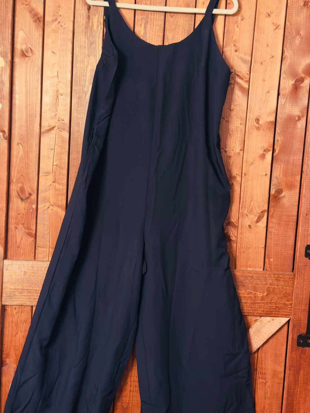 Black Wide-Leg Jumpsuit - Sleeveless Scoop Neck